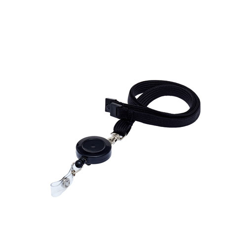 Black Badge Reel On A Lanyard