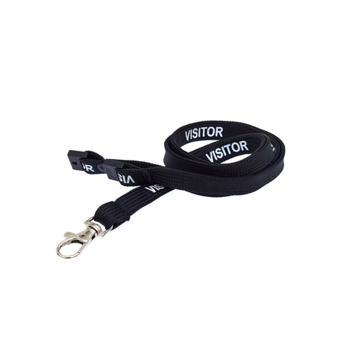 Black Visitor Lanyard