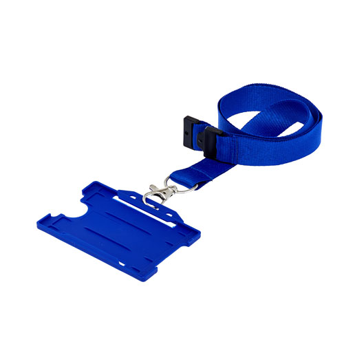Blue ID Cardholder with Lanyard (not included)