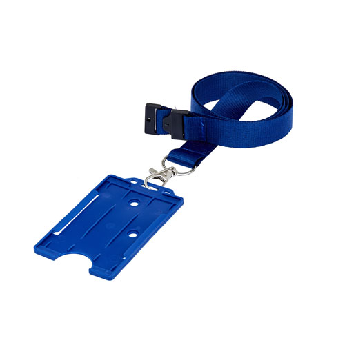 Blue ID Cardholder on a Lanyard (not included)
