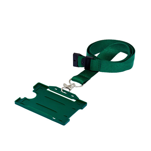 Green ID Cardholder with Lanyard (not included)