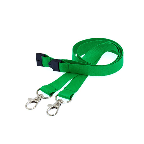 Green Doubleclip Lanyard