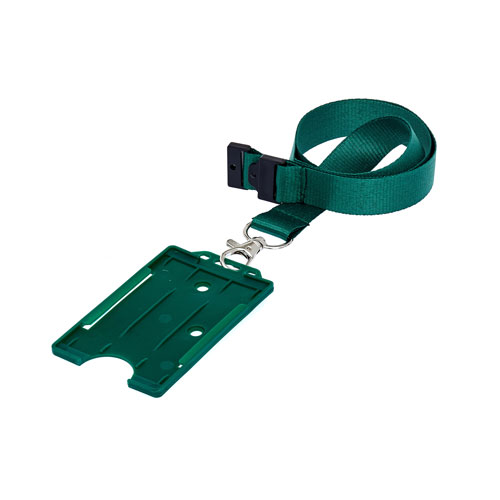 Green ID Cardholder on a Lanyard (not included)