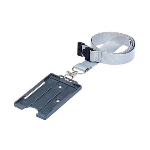 Grey ID Cardholder on a Lanyard (not included)