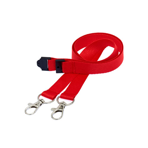 Red Doubleclip Lanyard