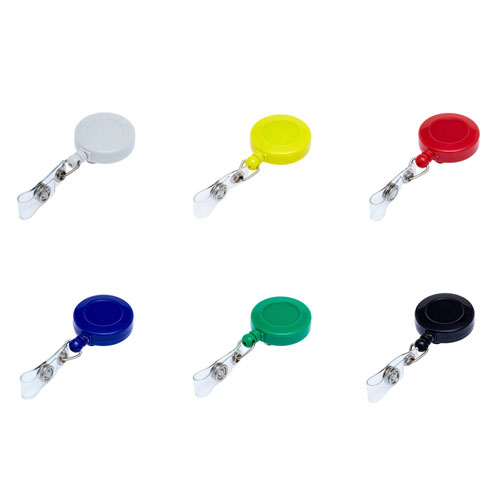 Plain Coloured Retractable Badge Reels/Ski Reels