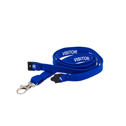 Royal Blue Visitor Lanyard