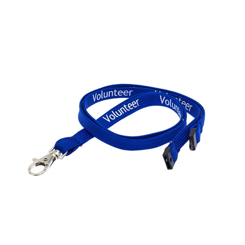Royal Blue Volunteer Lanyard