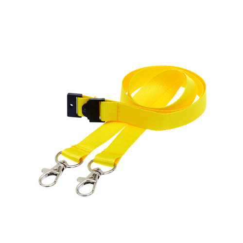 Yellow Doubleclip Lanyard