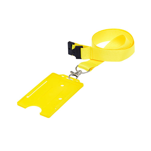 Yellow ID Cardholder on a Lanyard (not included)